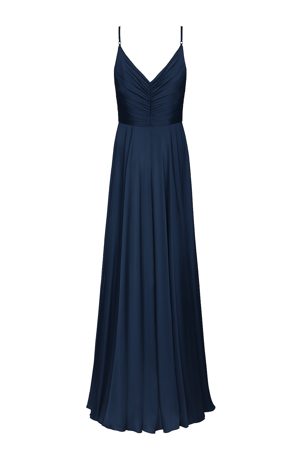 Isla Bridesmaid Dress in Navy Satin