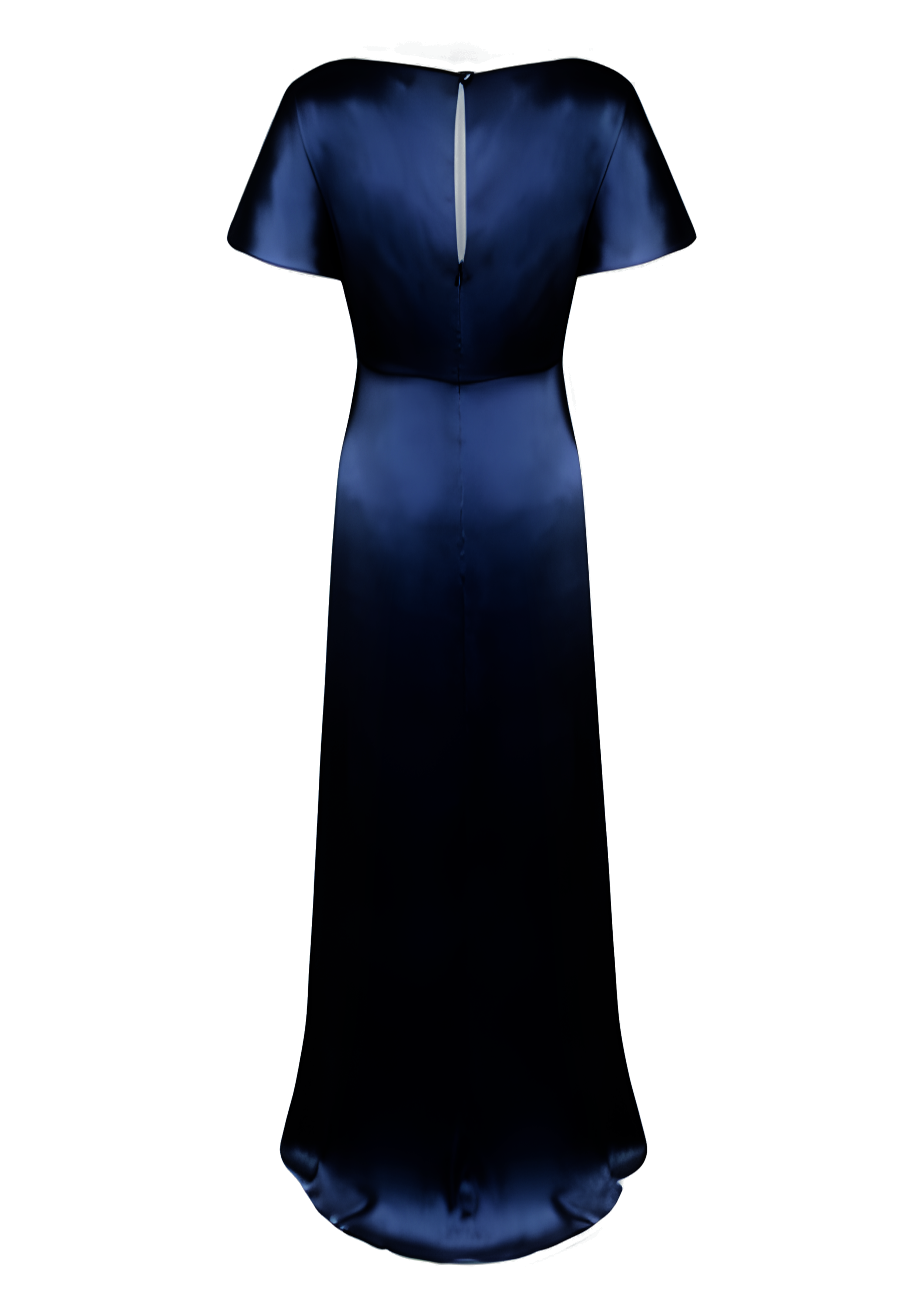 Camilla Bridesmaid Dress in Navy Satin