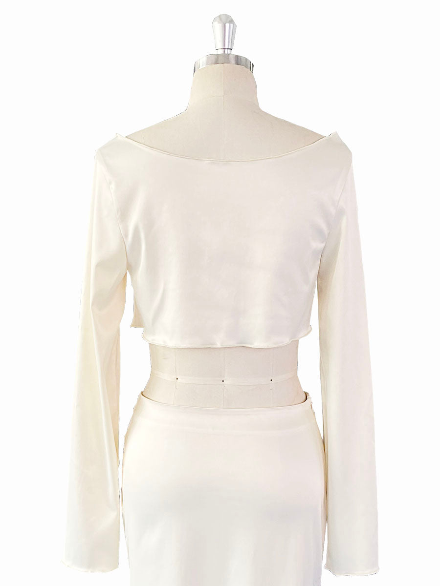 Two-Piece Maternity Dress Set Outfits Maxi Skirt with Top Prom Gown Photo Shoot Dress YW231078