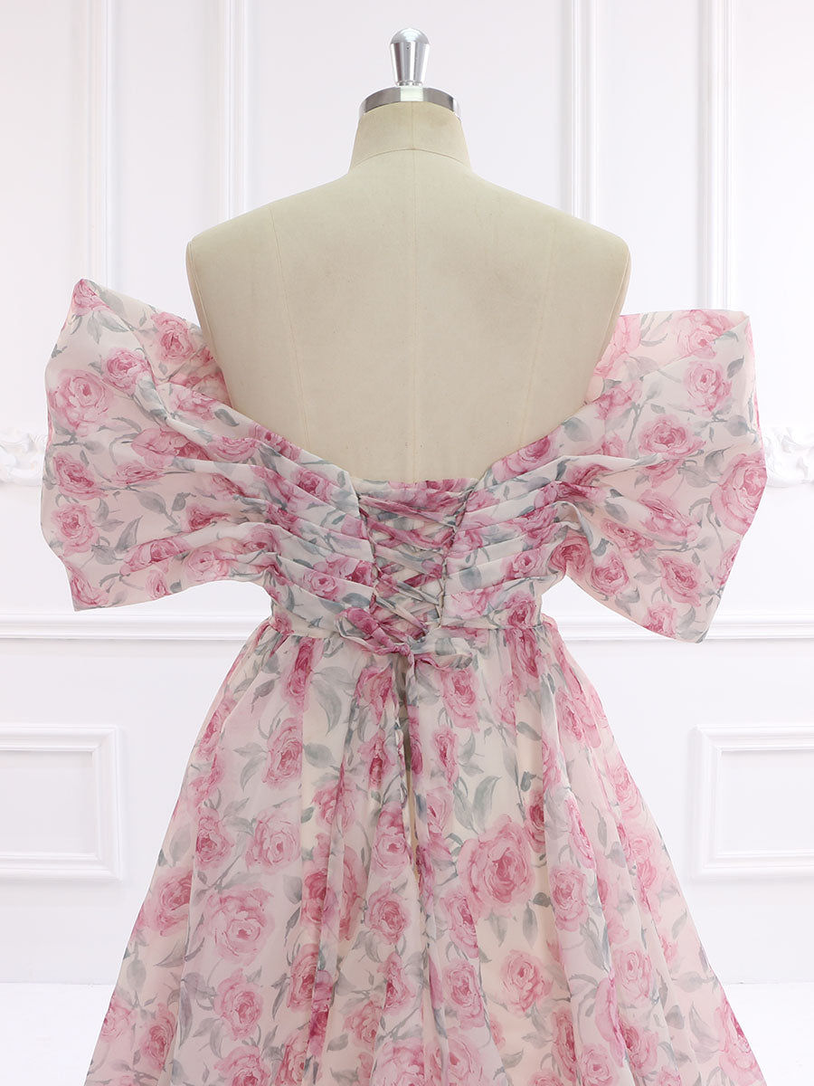 Elegant Floral Bridal Dress for Rustic Wedding bridal shower Dresses YW231148