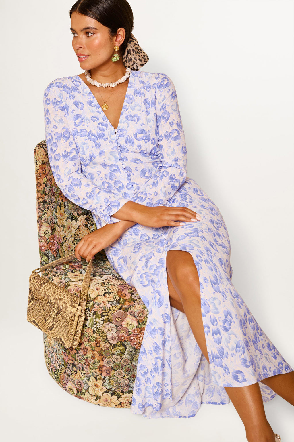 Katie - Tulip Fields Cornflower Blue